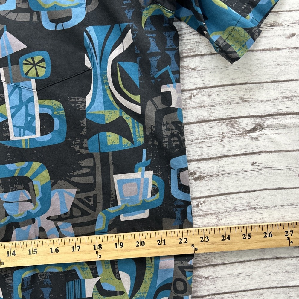 Jeff Granito 'Suck "Em Up' Hawaiian Aloha Shirt Men Size Medium Cotton Camp SS - Picture 7 of 10